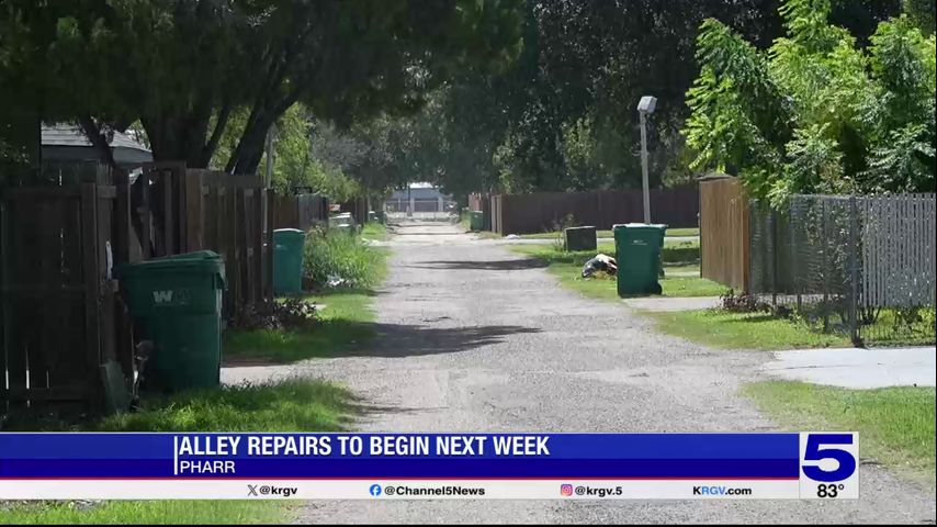 Pharr city leaders announce road repairs to an alley are set to begin