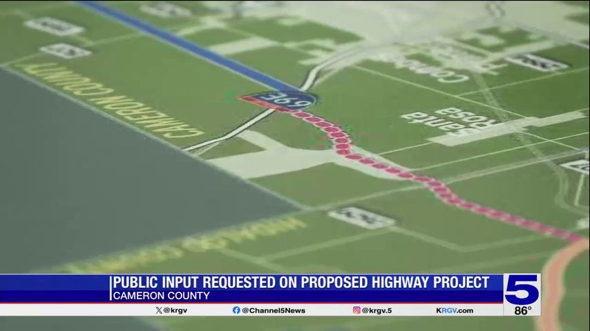 Public input requested on proposed Cameron County highway project