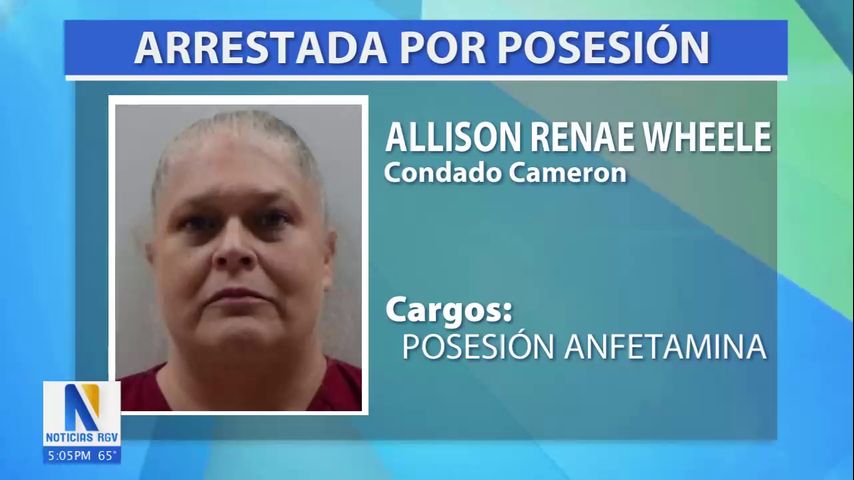 Arrestan a mujer del condado Cameron por presunta posesión de droga