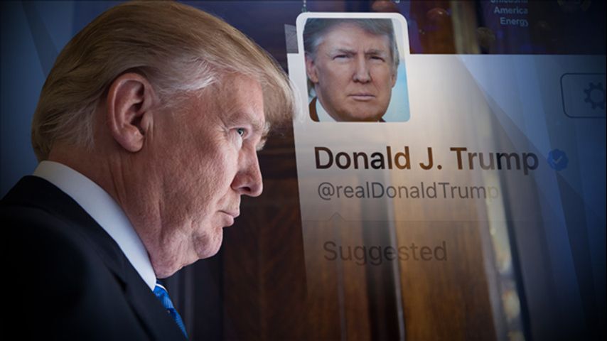 In tweet blitz, Trump defends his use of social media