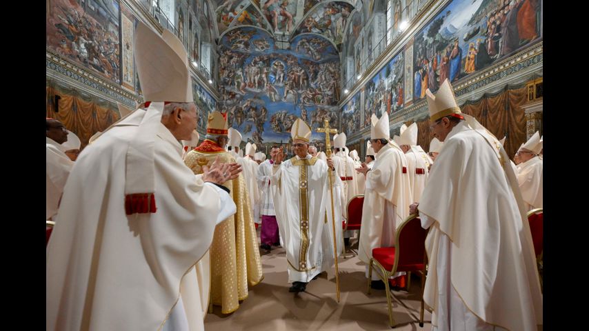 Pope Leo XIV celebrates first Mass as pope and calls his election both a cross and a blessing