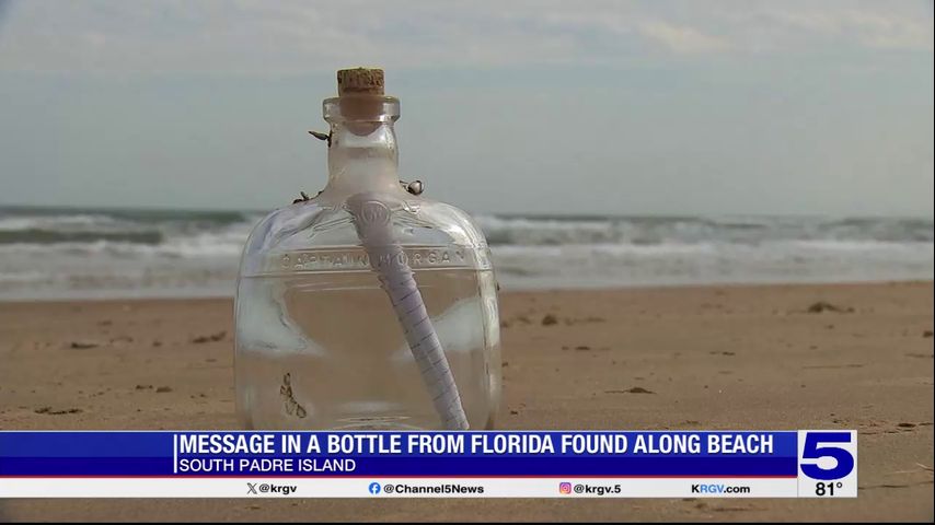 Message in a bottle from Florida found on South Padre Island beach