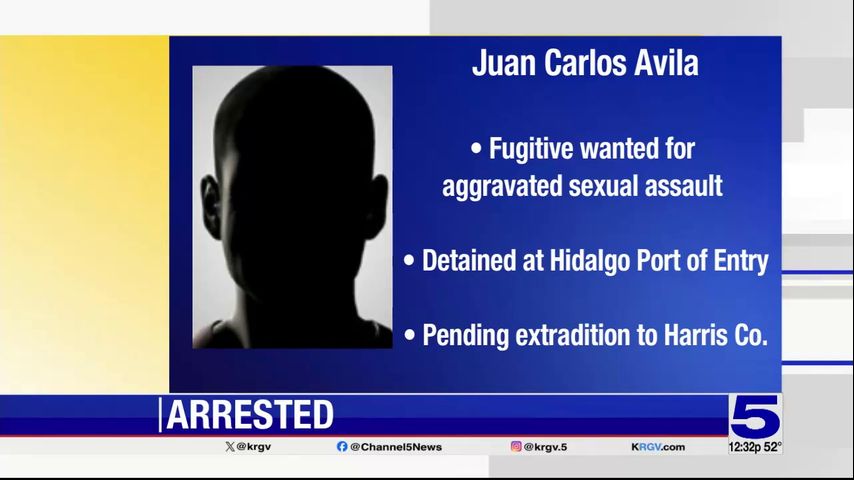 Fugitive wanted on charge of sexual assault of a child arrested in Hidalgo