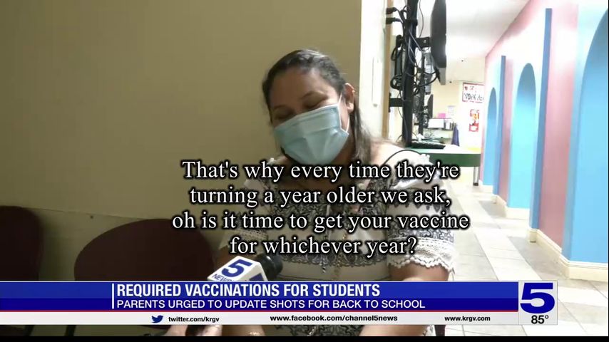 Valley parents urged to update students' required vaccinations before school starts