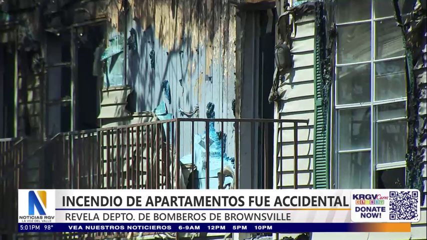 Departamento de bomberos de Brownsville revela que incendio de apartamento fue accidental