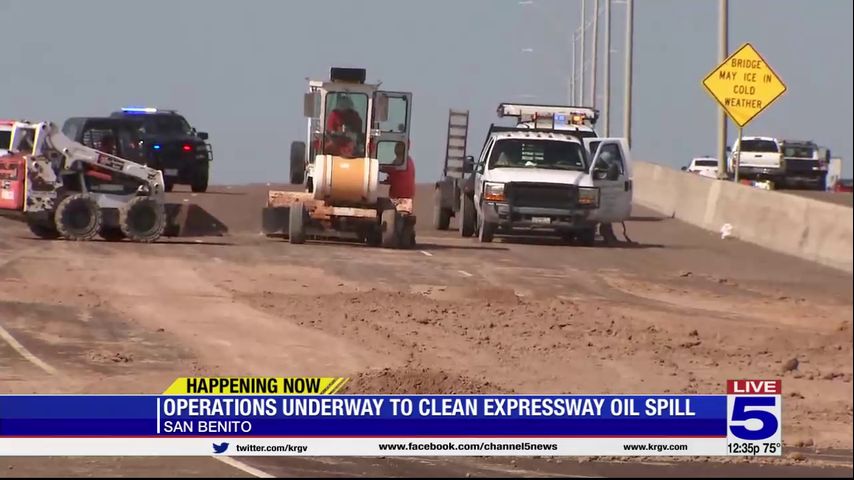 Highway reopens after oil spill in San Benito