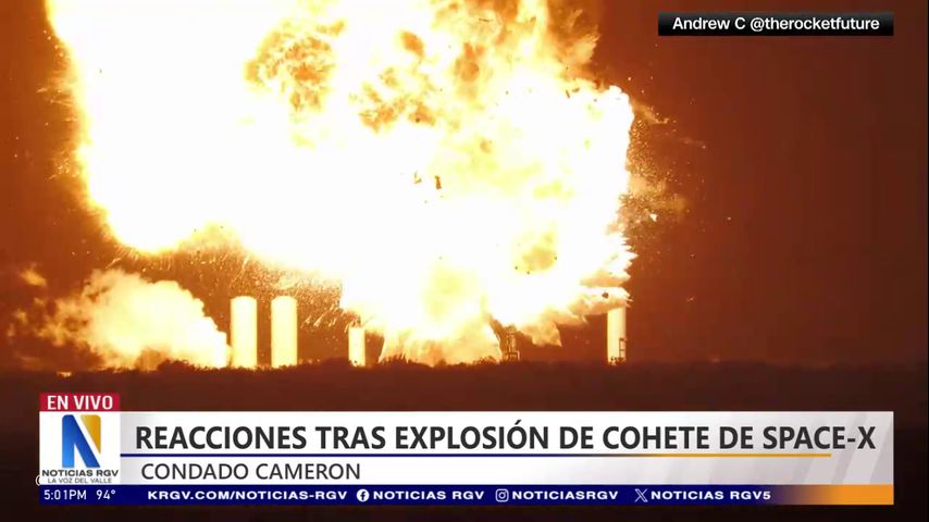 SpaceX: No hay peligro tras explosión de nave estelar en las instalaciones de la base estelar
