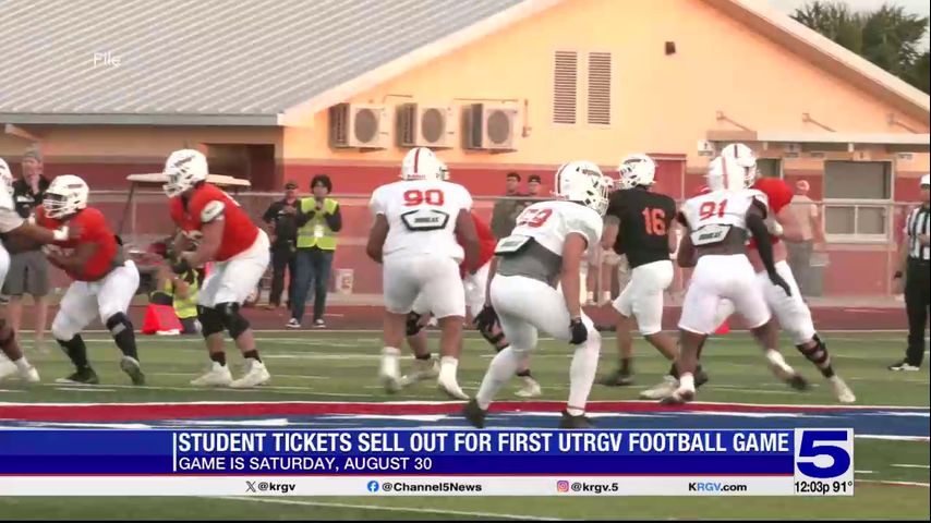 Free student tickets for UTRGV Vaqueros' first football game have all been claimed