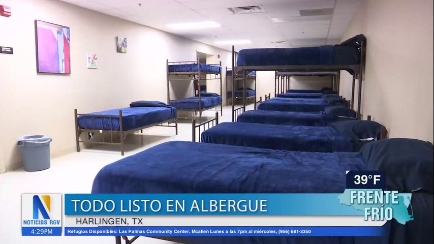 Albergue de Harlingen preparado para refugiar a la comunidad del frente frío