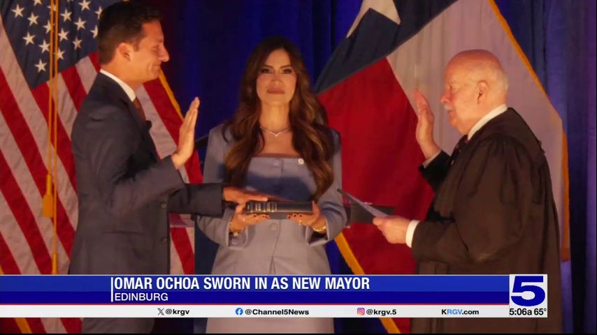 Omar Ochoa sworn in as new Edinburg mayor