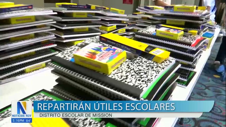 Mission CISD realiza evento de donación de útiles escolares