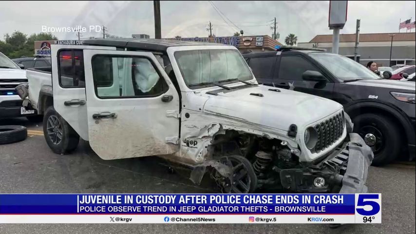 Brownsville Police Department warns of string of Jeep Gladiator thefts