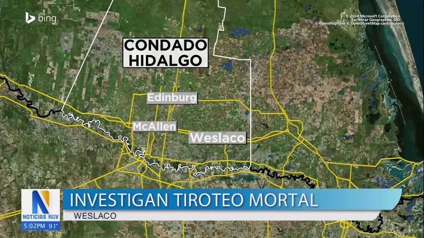 Policía de Weslaco investiga tiroteo mortal que dejo a un hombre fallecido