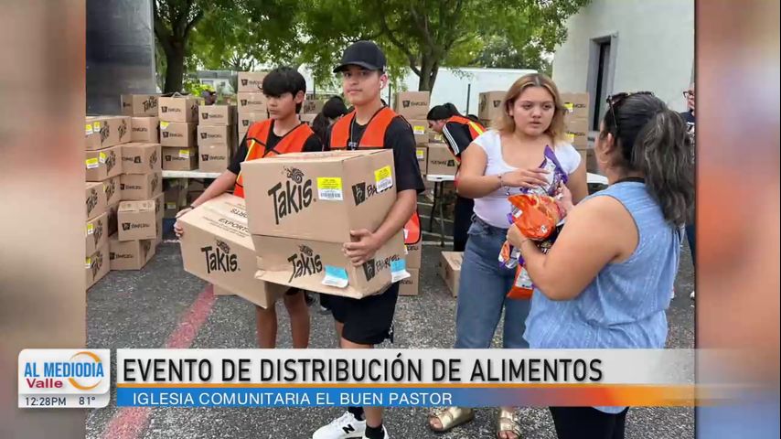 Realizan evento de distribución de alimentos en McAllen