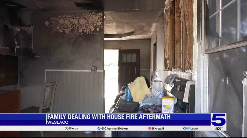 Weslaco family escapes unharmed from house fire