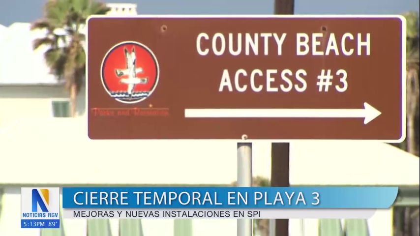 Cierran de manera temporal el acceso 3 de la playa en la Isla del Padre Sur