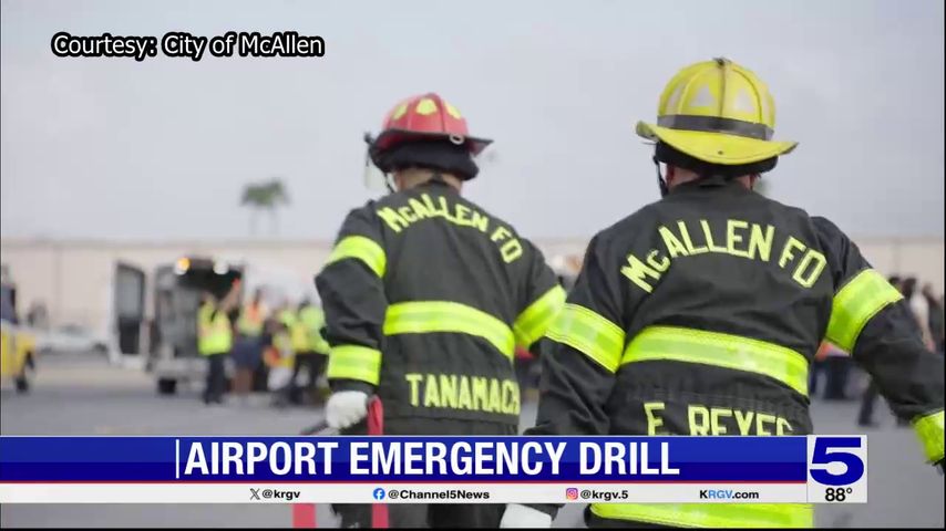 Emergency response exercise conducted at McAllen airport