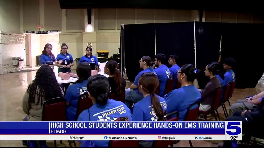 High school students receive hands-on EMS training in Pharr