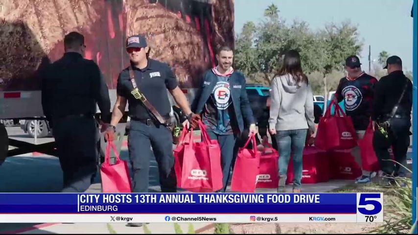 Edinburg’s Thanksgiving food drive delivers 1,000 turkeys