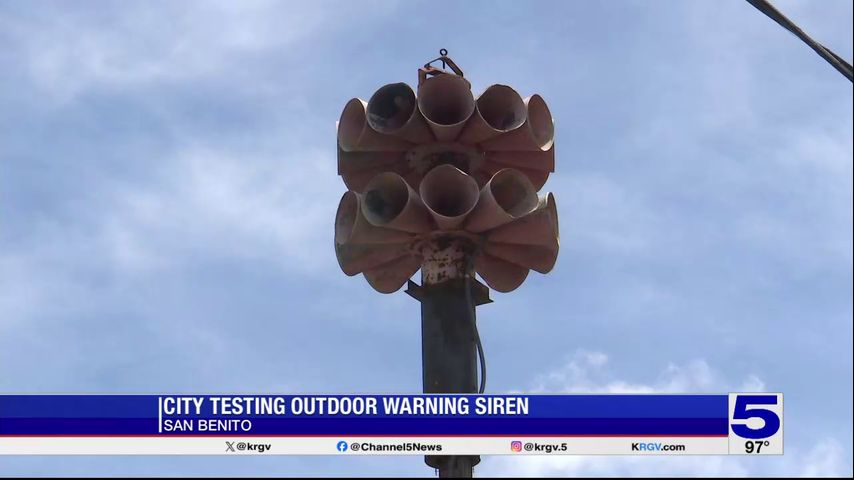 San Benito testing outdoor warning siren system