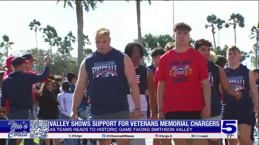 Fans show support for Veterans Memorial Chargers ahead of historic game