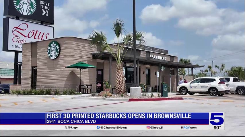 First 3D printed Starbucks opens in Brownsville