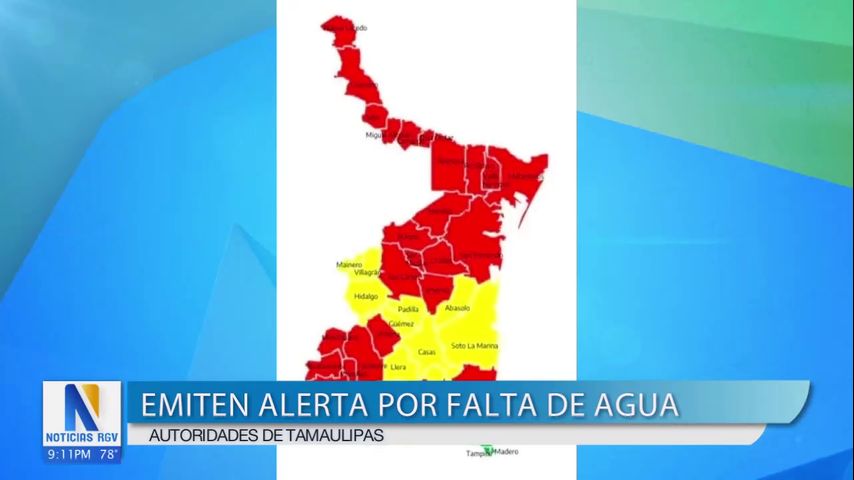 Autoridades De Tamaulipas Emiten Alerta Por Falta De Agua