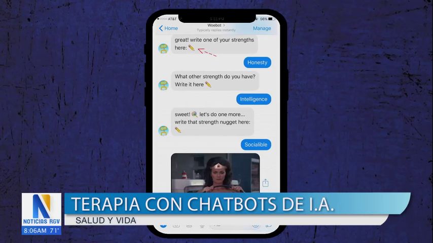 Utilizan la Inteligencia Artificial como terapia en los pacientes