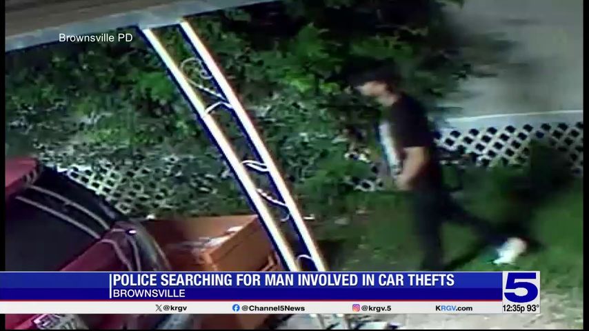 Brownsville police search for person of interest in vehicle thefts