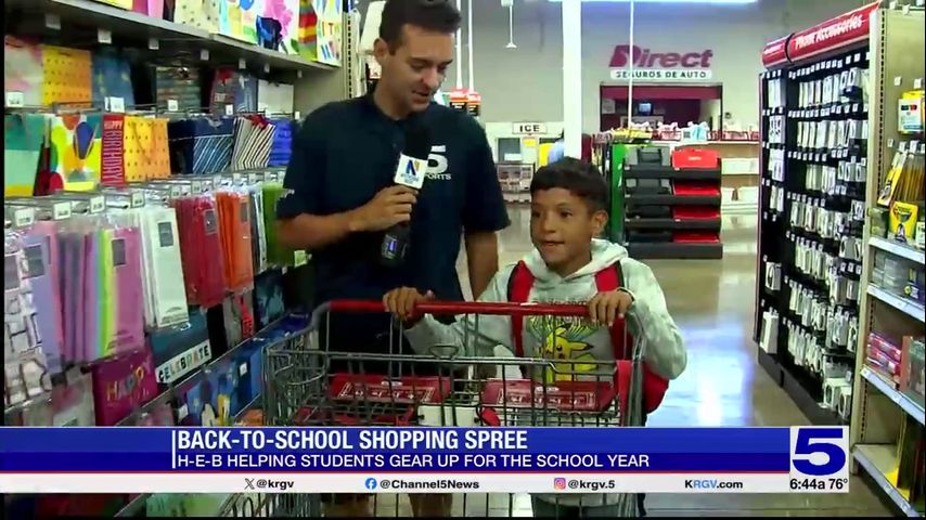 Back to School: Donna ISD student gets shopping spree thanks to H-E-B, Communities in Schools