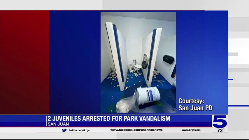 San Juan police arrest two juveniles for park vandalism