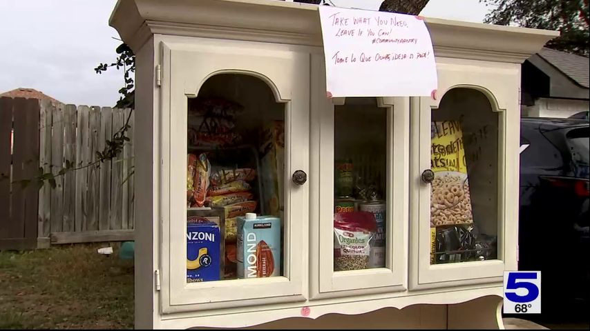 McAllen man starts community food pantry in his front yard