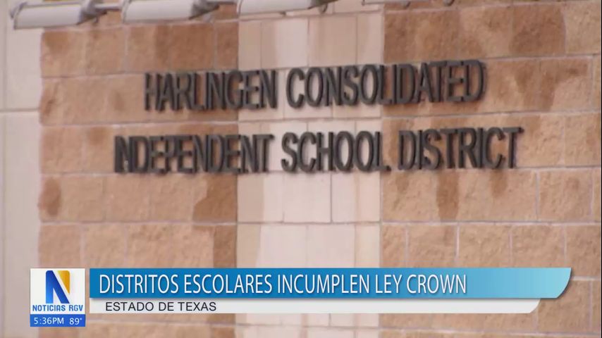 Cuatro distritos escolares del Valle incumplen ley Crown