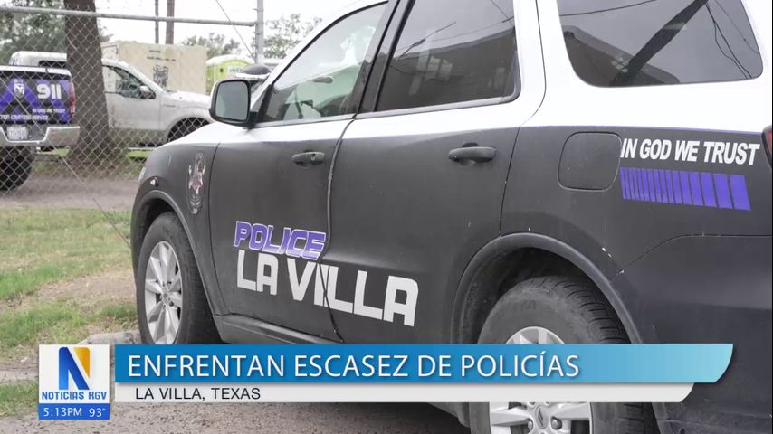 Enfrentan escasez de policías en La Villa