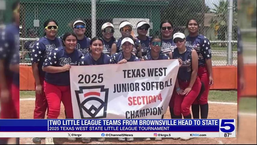 Brownsville little league softball teams at the Texas West State Tournament
