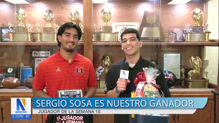 Jugador de la semana: Sergio Sosa de la preparatoria de Brownsville Veterans