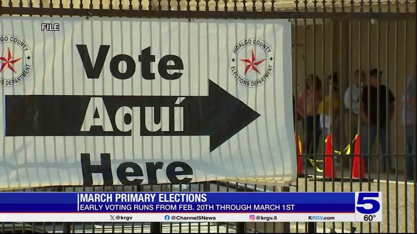 Early Voting for March primary elections begins Tuesday