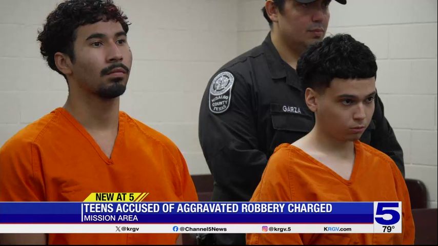 Two men charged with aggravated robbery in connection with Mission shooting