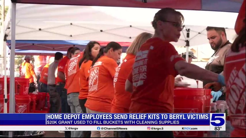 Valley Home Depot employees sending relief kits to Houston for Beryl recovery efforts