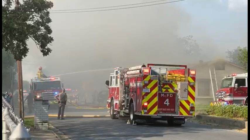Firefighters Extinguish House Fire In Mcallen