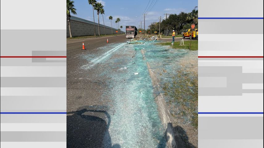 Edinburg lane reopens following broken glass cleanup