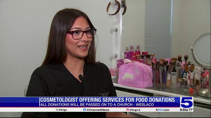 Weslaco stylist offering hair, makeup services for food donations