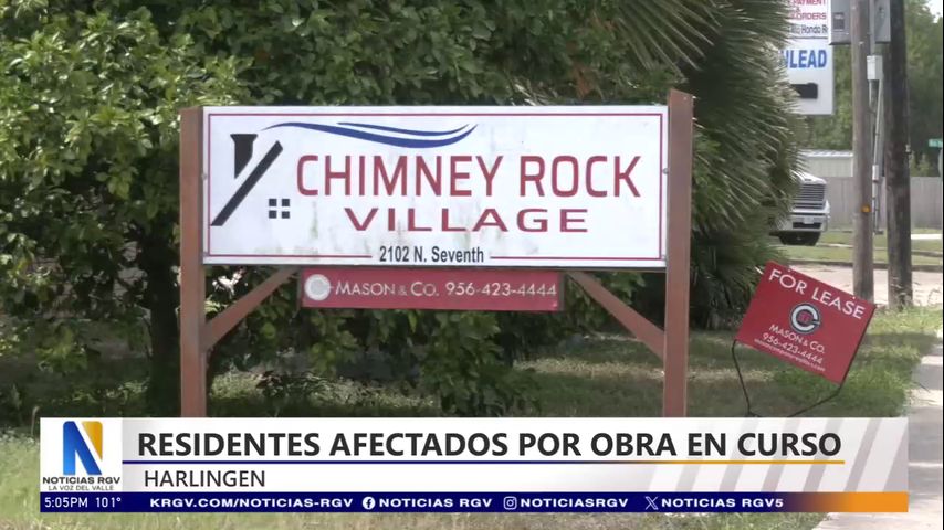 Residentes de Harlingen afectados por demoras de una construcción