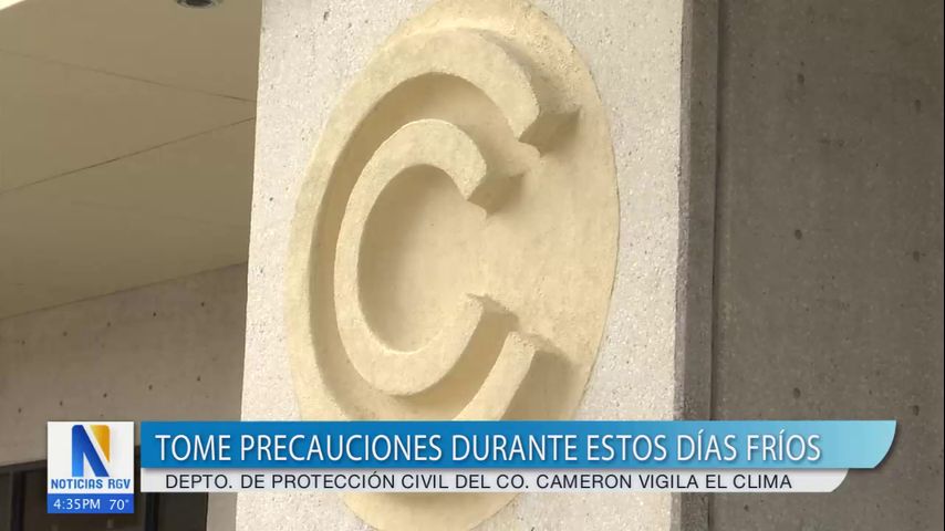 Condado Cameron en alerta máxima por la llegada del frente frío