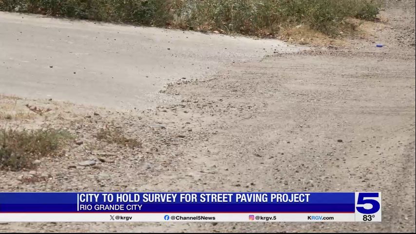 Rio Grande City to hold survey for street paving project