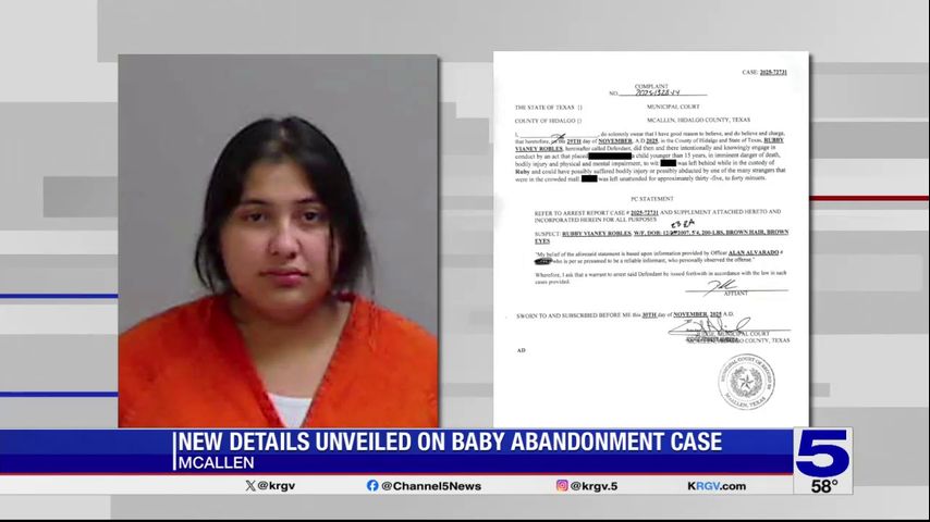 Records: Donna teen was shopping with her family when she left her baby behind at La Plaza Mall