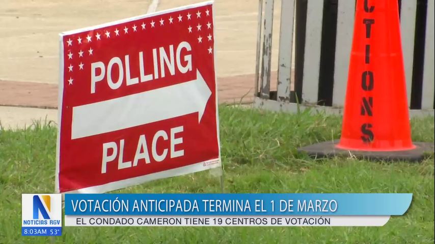 Votación temprana en condado Cameron