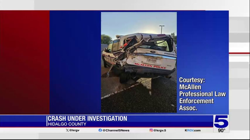 McAllen police unit struck while providing assistance with deadly Pharr crash