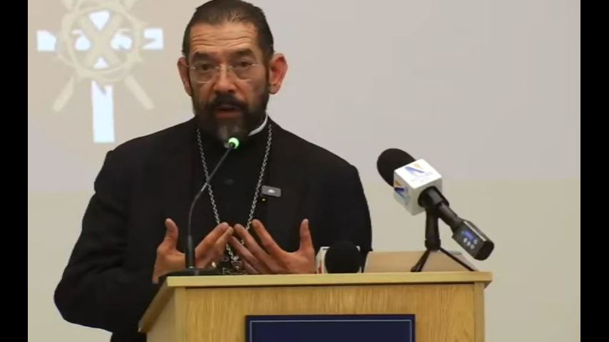 WATCH LIVE: Bishop Flores comments on election of new Pope