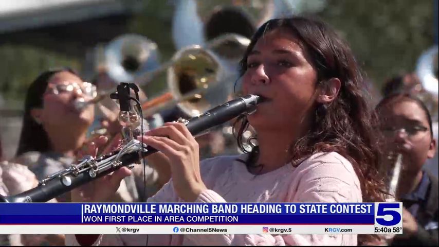Raymondville High School marching band heading to state contest